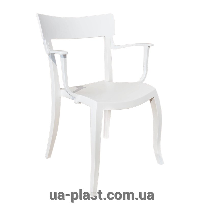 Крісло PAPATYA HERA-K біле сидіння, верх білий від компанії ЮА-ПЛАСТ - фото 1