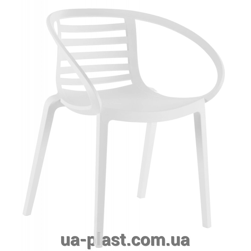 Крісло PAPATYA MAMBO біле від компанії ЮА-ПЛАСТ - фото 1