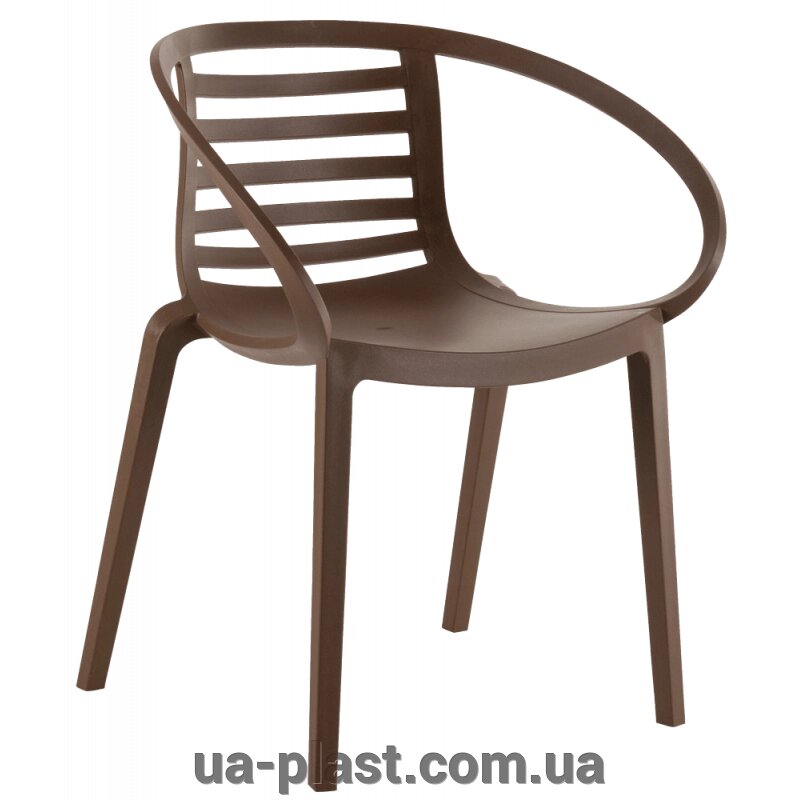 Крісло PAPATYA MAMBO коричневе від компанії ЮА-ПЛАСТ - фото 1