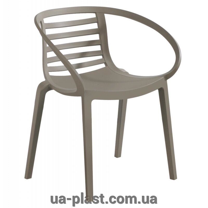 Крісло PAPATYA MAMBO сіро-коричневе від компанії ЮА-ПЛАСТ - фото 1