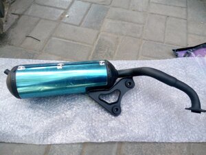 Глушник з хромованими накладками на скутер Honda Dio AF 34,35