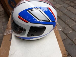 Шолом інтеграл на скутер Honda Dio AF 34,35 уцінка біло-синій