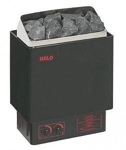 Настінна електрокам'янка Helo CUP 45D чорна, електрокам'янки для сауни