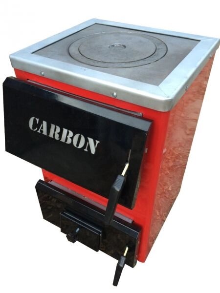 Котел твердопаливний Carbon КСТО-10п New з плитою, котел, Котел твердопаливний, Carbon КСТО-10 - характеристики