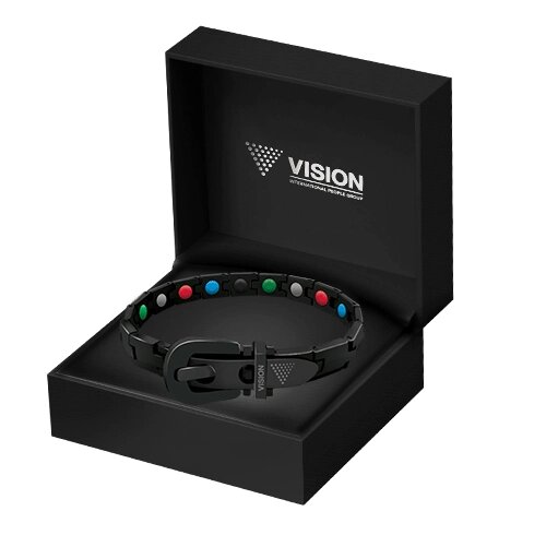 Магнітний жіночий браслет Vision Pentactive Neo Black Lock від компанії Продукція Vision - фото 1