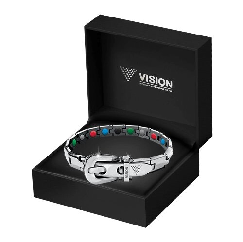 Магнітний жіночий браслет Vision Pentactive Neo Silver Lock (сріблястий) від компанії Продукція Vision - фото 1