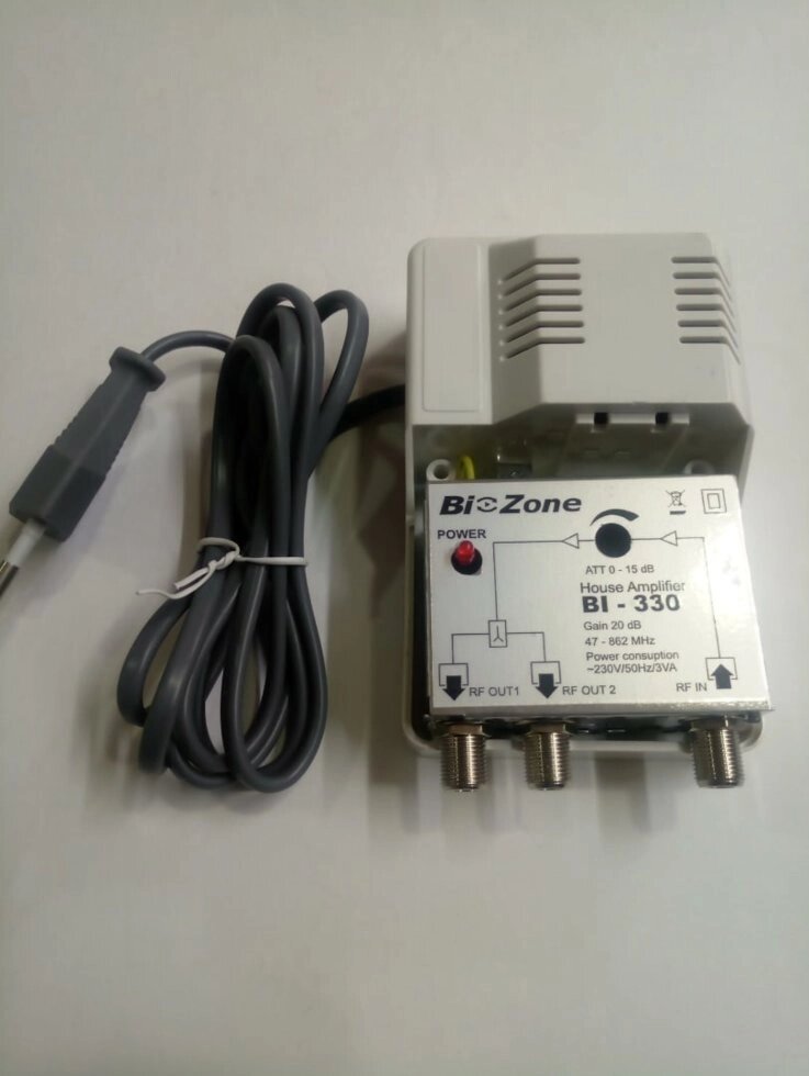 Абонентський кабельний підсилювач Bi-Zone Bi-330 від компанії tvsputnik - фото 1