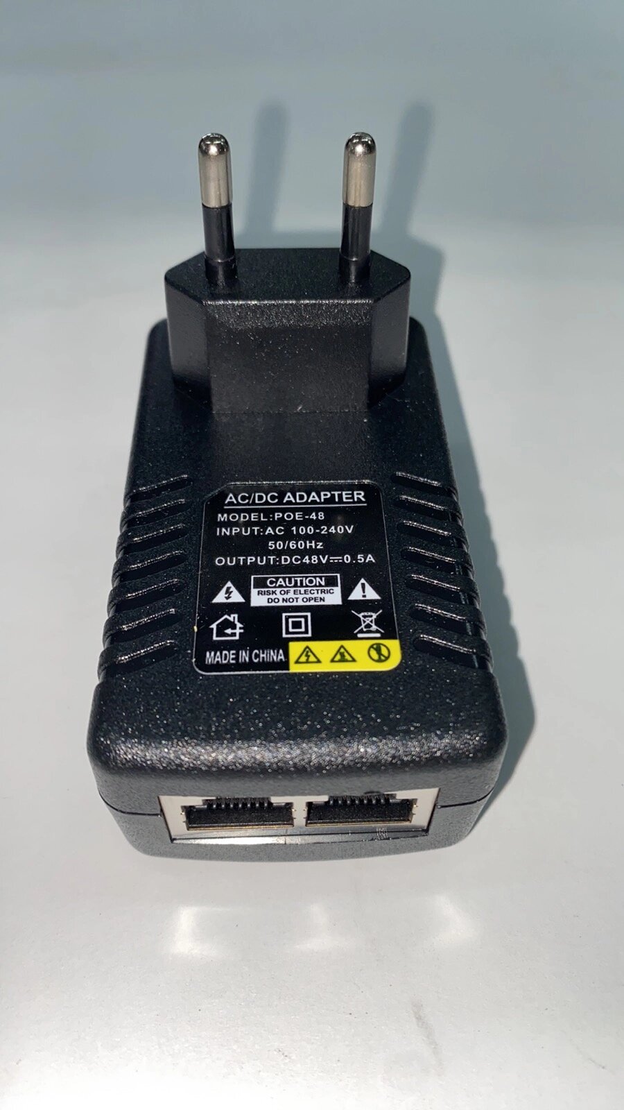 Адаптор POE інжектор для камер RJ45 (48В/0.5А) від компанії tvsputnik - фото 1