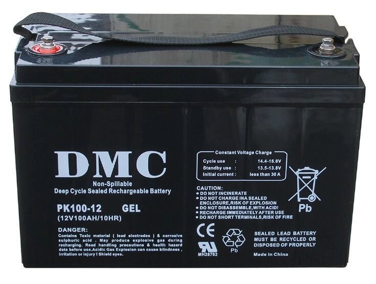 Акумулятор DMC PK12-100 GEL (100A * год 12В) від компанії tvsputnik - фото 1