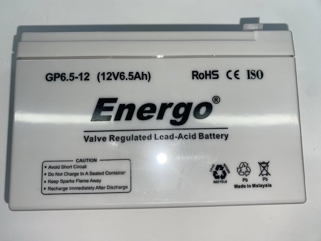 Акумулятор Energo GP6.5-12 (12В/6.5Ач) від компанії tvsputnik - фото 1
