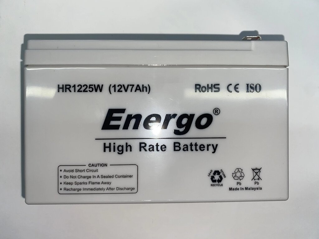 Акумулятор Energo HR1225W (12В/7Ач) від компанії tvsputnik - фото 1