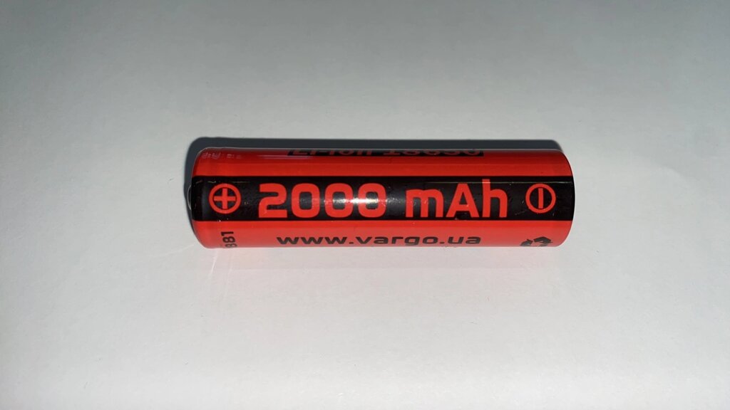 Акумулятор літій-іонний 18650 VARGO 2000mAh від компанії tvsputnik - фото 1