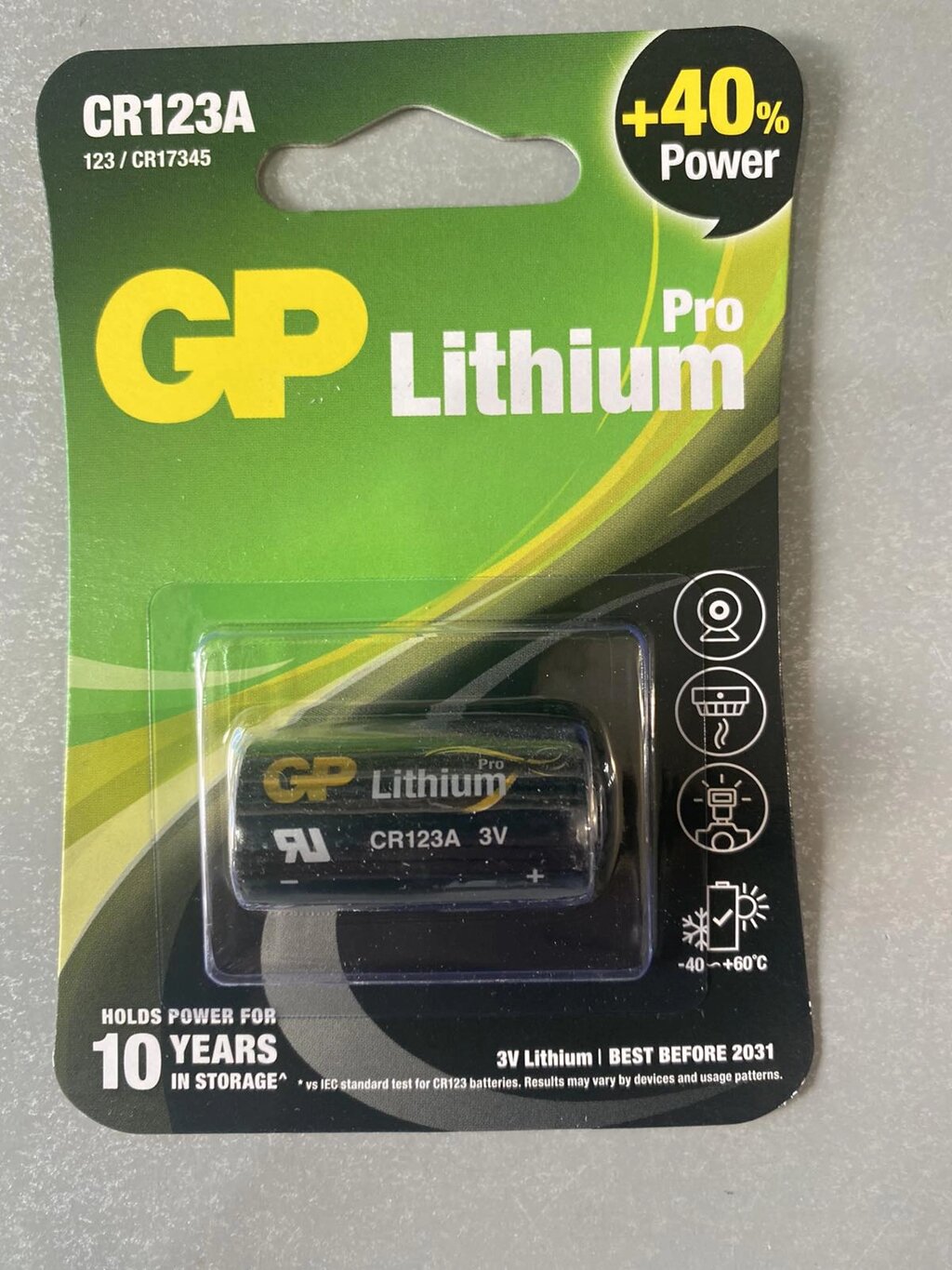 Батарейка GP Lithium Pro CR123A 3V від компанії tvsputnik - фото 1