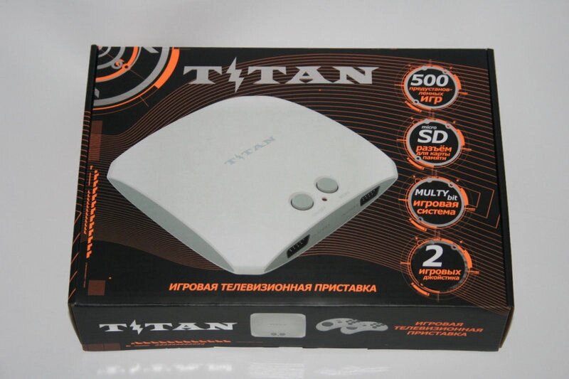 Ігрова приставка Titan 3 White (200ігр денді 8біт +300 ігор sega 16 біт) від компанії tvsputnik - фото 1