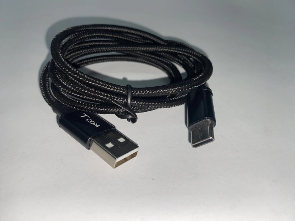 Кабель для заряджання телефону та іншої техніки TCOM J18 (USB type А - штекер USB type С) 1метр від компанії tvsputnik - фото 1