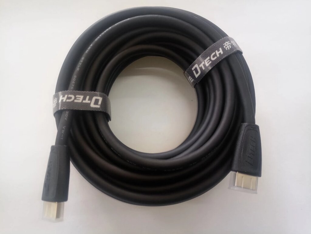 Кабель (шнур) Dtech HDMI-HDMI (10м) від компанії tvsputnik - фото 1