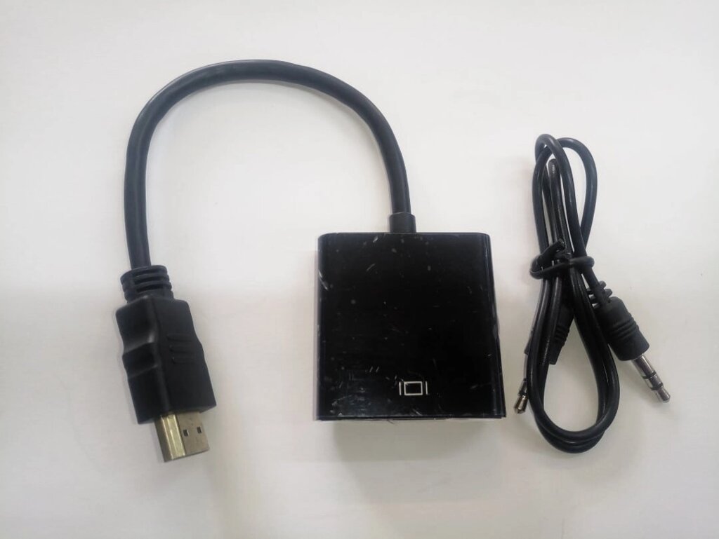 Конвертер-переходник из HDMI-VGA  (с разъёмом аудио) від компанії tvsputnik - фото 1
