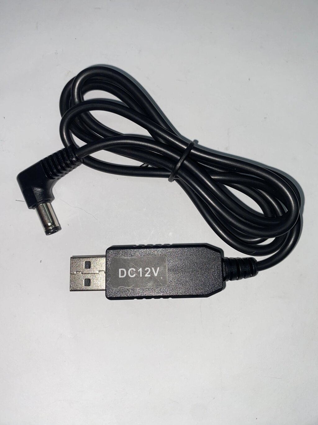 Кутовий кабель живлення для роутера, модему USB 12V від повербанку від компанії tvsputnik - фото 1