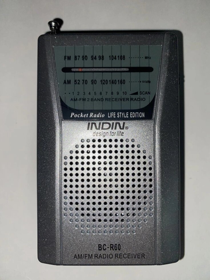 Міні радіоприймач на батарейках Indin BC-R60 (FM\AM) від компанії tvsputnik - фото 1