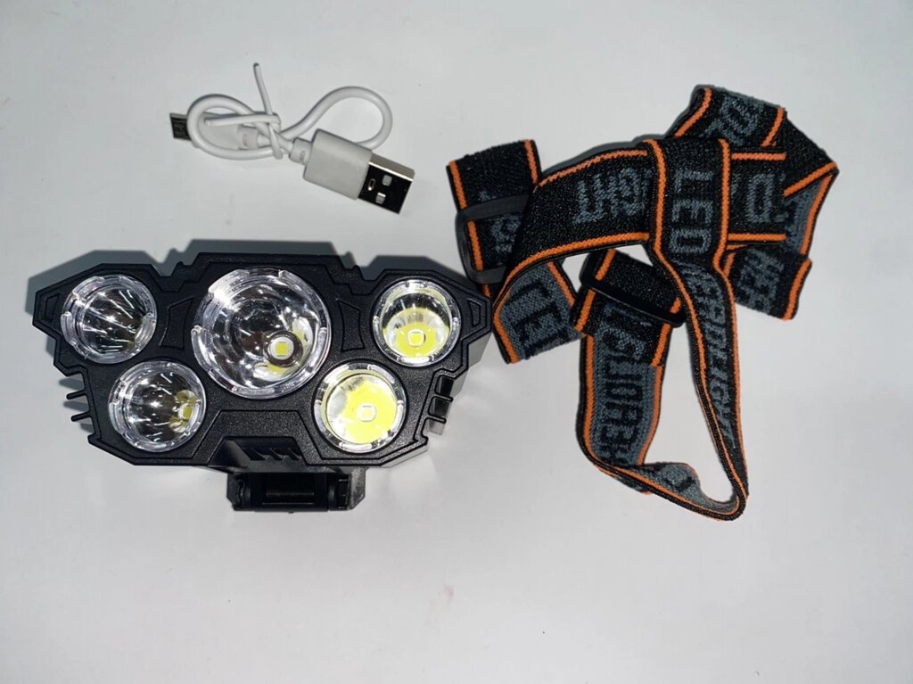 Налобний ліхтарик акумуляторний F-T21 від компанії tvsputnik - фото 1