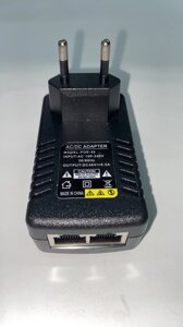 Адаптор POE інжектор для камер RJ45 (48В/0.5А)