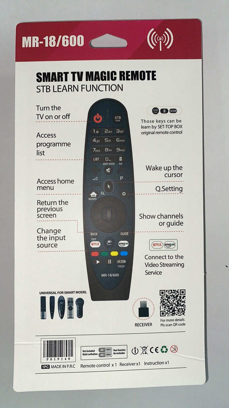 Универсальный Пульт Smart TV LG MR-18/600 — Купить Недорого на Bigl.ua ...