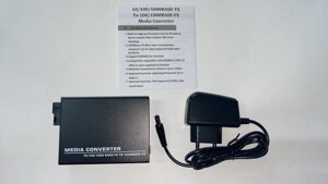 Медіаконвертор TelStream MC-218/320SC (на довжинах хвиль 1310hm) Gigabit