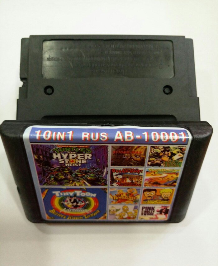 Картридж Sega 16bit Збірник 10 в 1 AB-10001