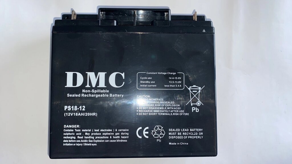 Акумулятор DMC12-18 (12В 18Ач) - опис
