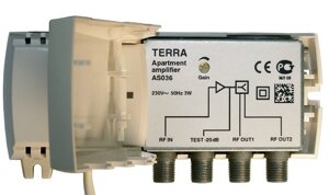 Кабельний підсилювач квартирної розводки TERRA AS036 в Одеській області от компании tvsputnik