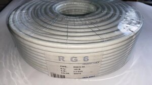 Телевізійний кабель GKS RG-6 (білий)