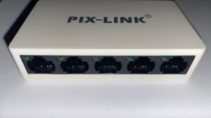 Світч (комутатор) для інтернету Pix-Link LV-SW05 (5 портів)
