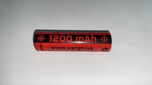 Акумулятор літій-іонний 18650 VARGO 1200mAh в Одеській області от компании tvsputnik