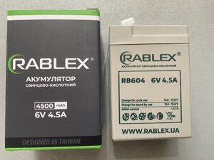 Акумуляторна батарея Rablex 6v-4.5Ah в Одеській області от компании tvsputnik