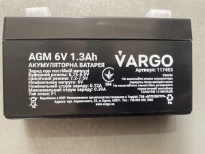 Акумулятор AGM Vargo (6V/ 1.3Ah) в Одеській області от компании tvsputnik