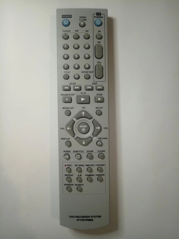 Пульт LG 6711R1P098A (DVD Recorder) від компанії tvsputnik - фото 1