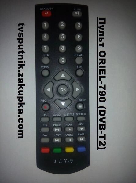Пульт ORIEL-790 (DVB-T2) від компанії tvsputnik - фото 1