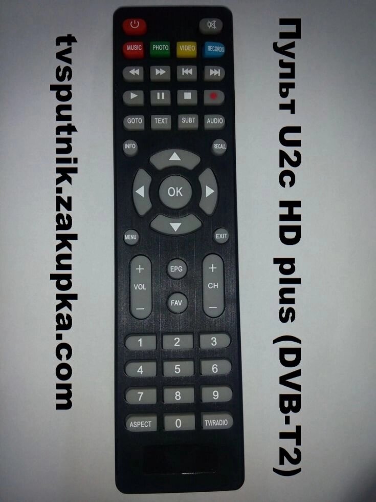 Пульт U2C T2 Plus (DVB-T2) від компанії tvsputnik - фото 1