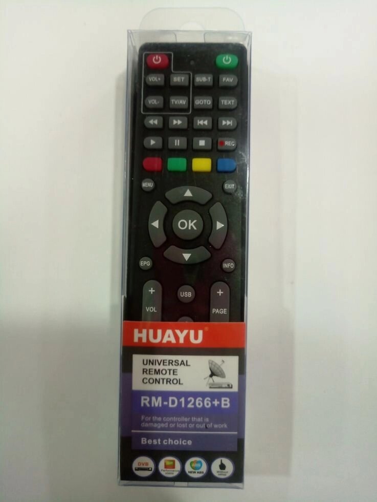 Пульт універсальний RM-D1266 + B (DVB-T2) від компанії tvsputnik - фото 1