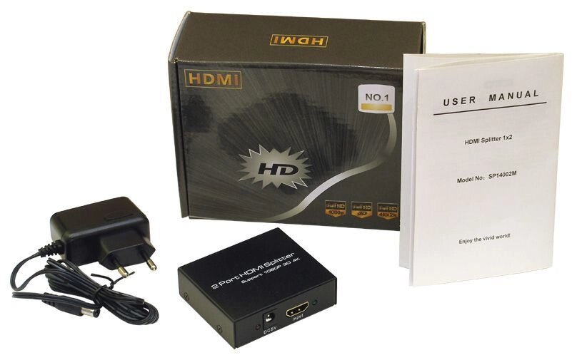 Розгалужувач HDMI Splitter 1x2 SP14002M від компанії tvsputnik - фото 1