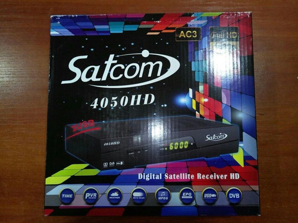 Супутниковий тюнер Satcom 4050HD (прошитий з каналами) від компанії tvsputnik - фото 1
