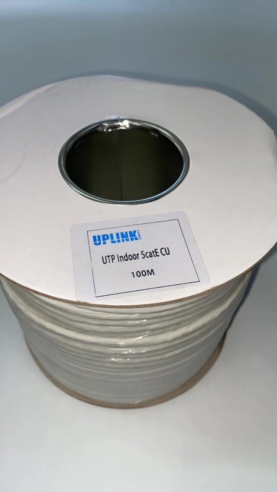 Вита пара Uplink UTP 0.50 (бухта 100метрів) білого кольору від компанії tvsputnik - фото 1