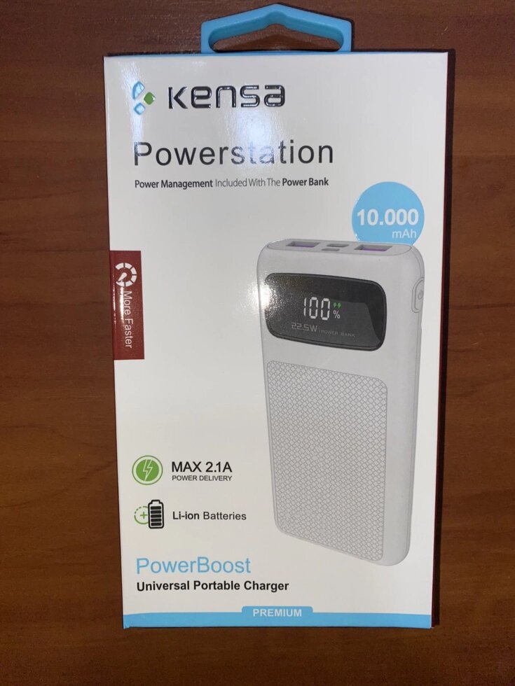 Зарядний пристрій Power Bank Kensa KP-58  (10000mAh) від компанії tvsputnik - фото 1