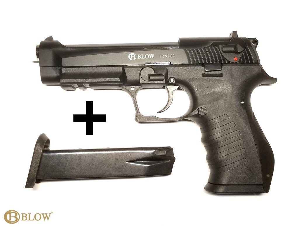 Стартовий пістолет Blow TR 92 02 + запасний магазин - характеристики