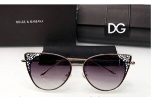 Брендові жіночі сонцезахисні окуляри D&G (8800) black