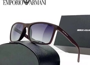 Чоловічі бренду сонячні окуляри з поляризацією (4064) коричневі