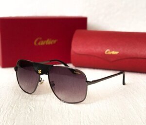 Чоловічі сонцезахисні окуляри Cartier (6501) grey