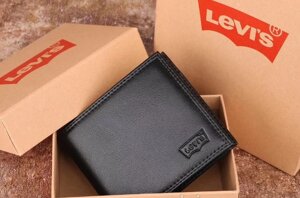 Чоловіче брендове портмоне Levis (4452) подарункова упаковка