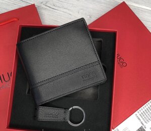Чоловічий шкіряний гаманець бос (7701), подарункова упаковка