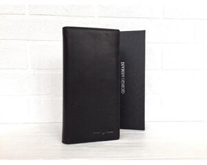 Чоловічий шкіряний гаманець в стилі Giorgio Armani (15A) black